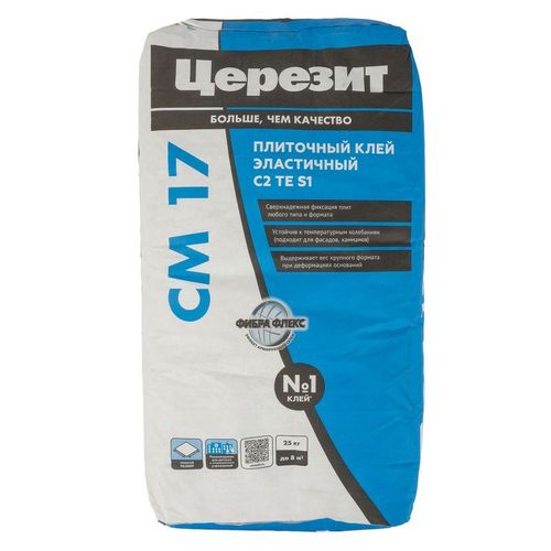 Клей для плитки Церезит СМ17 C2TE S1 25 кг