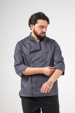 Китель поварской мужской Classic grey