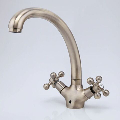 Смеситель для кухни, Frap, с кран-буксой, сатин, F4219-4