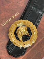 Ремень Stefano Ricci из кожи крокодила