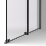 Душевая перегородка Walk-In VSW-1WSL120CLGM, 1200*2000, вороненая сталь, стекло прозрачное