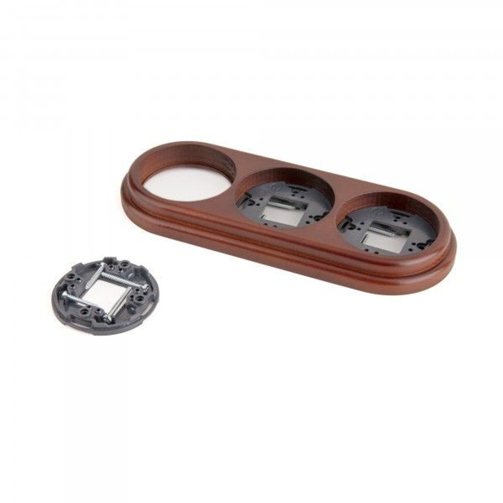 Рамка на 3 поста (итальянский орех) (RAMKA 03 WL15 M54)