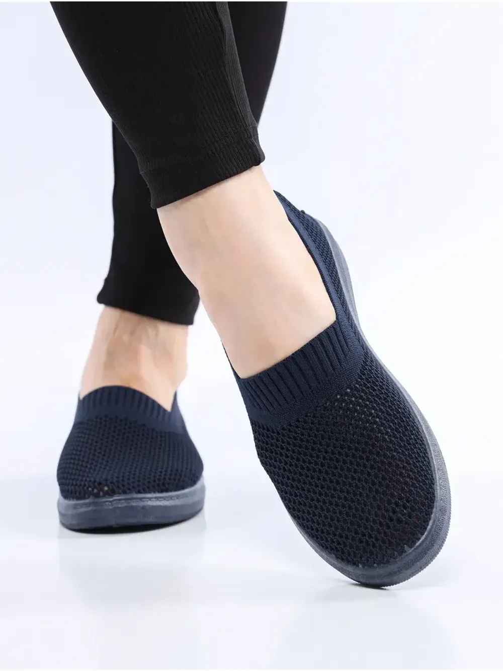 Мокасины летние текстильные