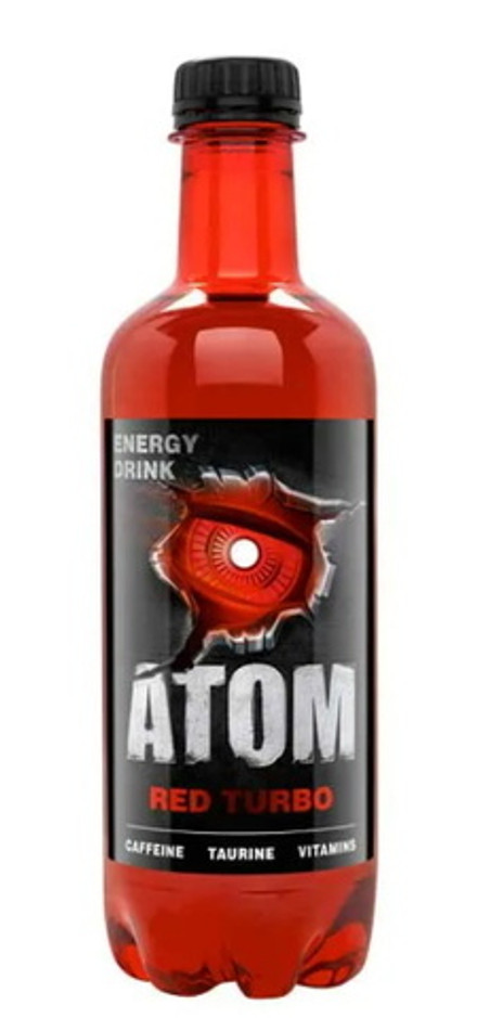 Энергетический напиток "Атом" Red turbo 0,5л. Дарида