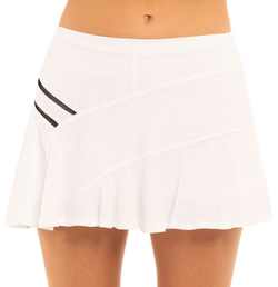 Теннисная юбка Lucky in Love Core Whites Mesh Love - white/black