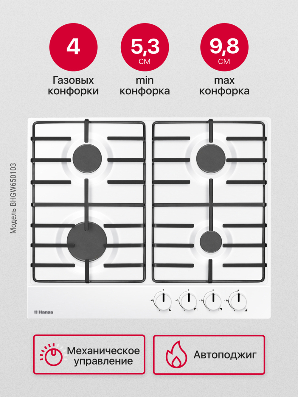 Газовая панель Hansa BHGW650103