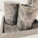Набор из мрамора 5 предм SEA Set Grey NM-63759 прямоуг 85