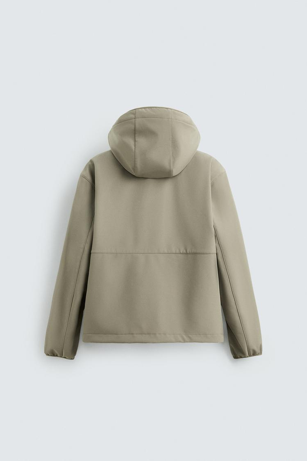 ZARA КУРТКА ИЗ ВЫСОКОТЕХНОЛОГИЧНОЙ ТКАНИ С ФЛИСОВОЙ ОТДЕЛКОЙ, СВЕТЛЫЙ ХАКИ