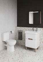 Унитаз-компакт безободковый VitrA S10 SmoothFlush 9864B003-7201 c термопластовым сиденьем микролифт, белый