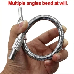 Гибкий удлинитель 300мм для шуруповерта / Быстросъемная насадка с шестигранником 6,35мм