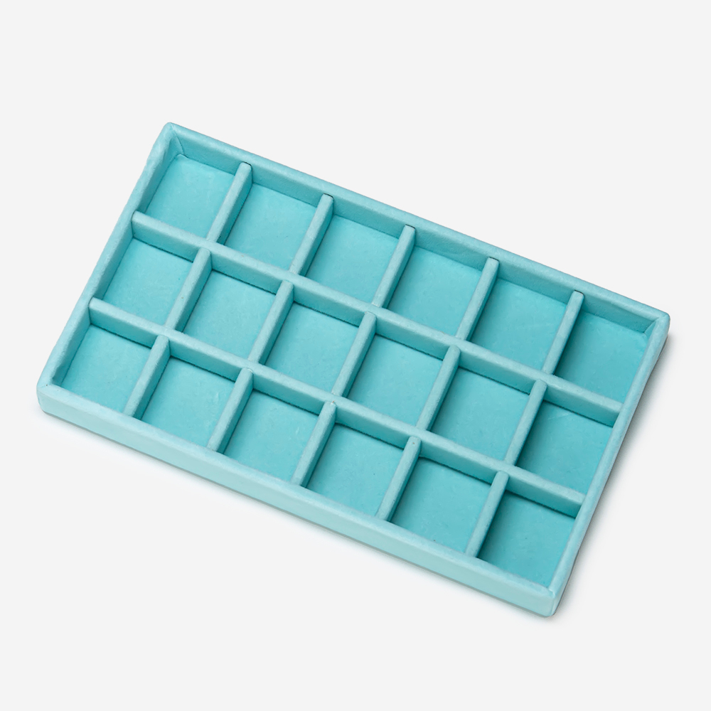 230-г Органайзер для украшений №3 210*120*24мм, велюр, голубой