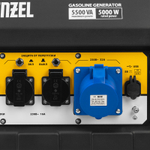 Генератор бензиновый Denzel PS-55EA, 5,5 кВт, 230В, 25л, коннектор автоматики, электростартер