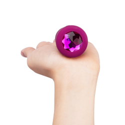 b-Vibe Vibrating Jewel Plug S/M - Анальная пробка с вибрацией
