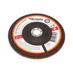 Круг лепестковый торцевой, P80, 180х22,2мм KRANZ