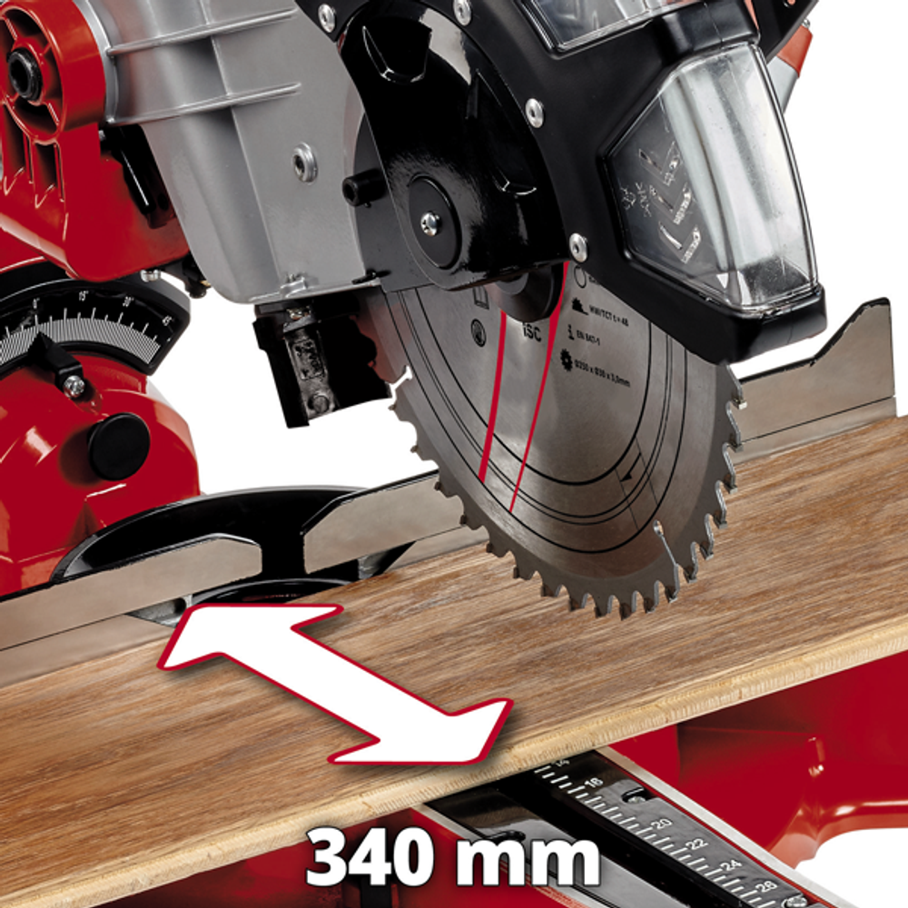 Пила торцовочная с протяжкой Einhell TC-SM 2534/1 Dual 2,1кВт 250х30мм