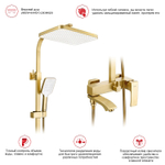 Душевая система Raglo R01.24.03, сатин золотой