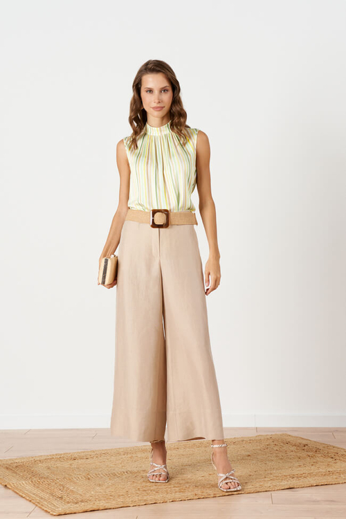 23268 Блузка женская (лимонный полоска)