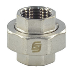 Соединитель латунь никель американка Ду 40 (1 1/2") прямой ВР/ВР SantechSystems