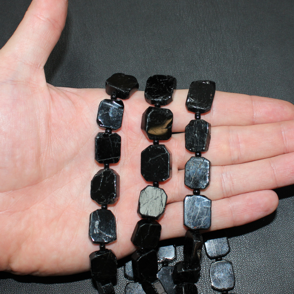 Турмалин черный срез 15мм