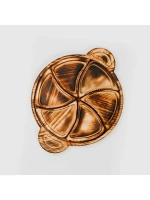 Деревянная менажница с ручками из кедра