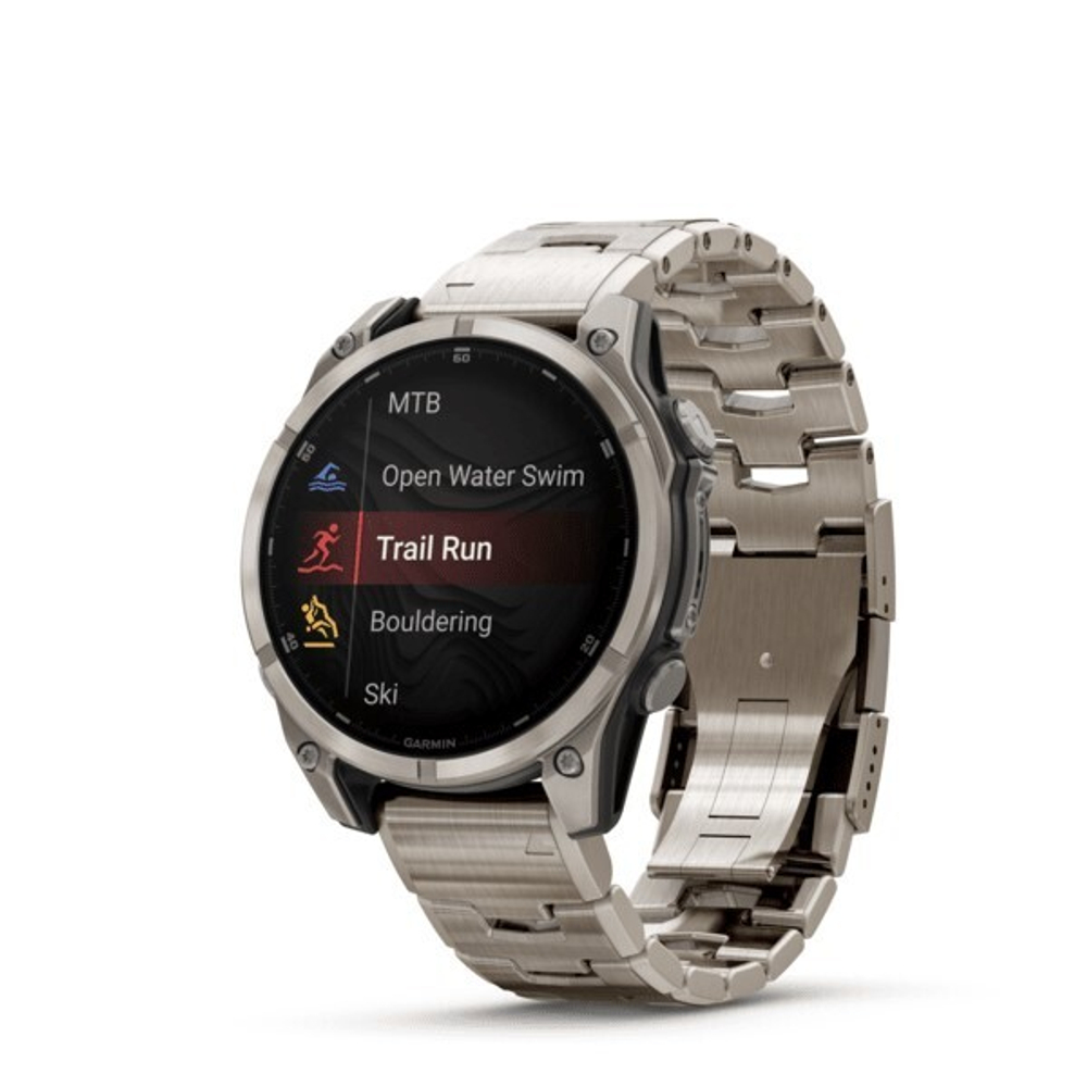 Умные часы Garmin Fenix 8, 47 мм, AMOLED, Sapphire bare Titanium, graphite with titanium band plus graphite silicone band