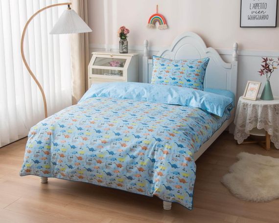 Динозаврики (голубой) КПБ Детский