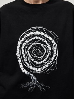 Футболка с принтом "Некому березу заломати". Черная