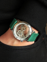 Часы скелетоны механические Power Green YOURTIME