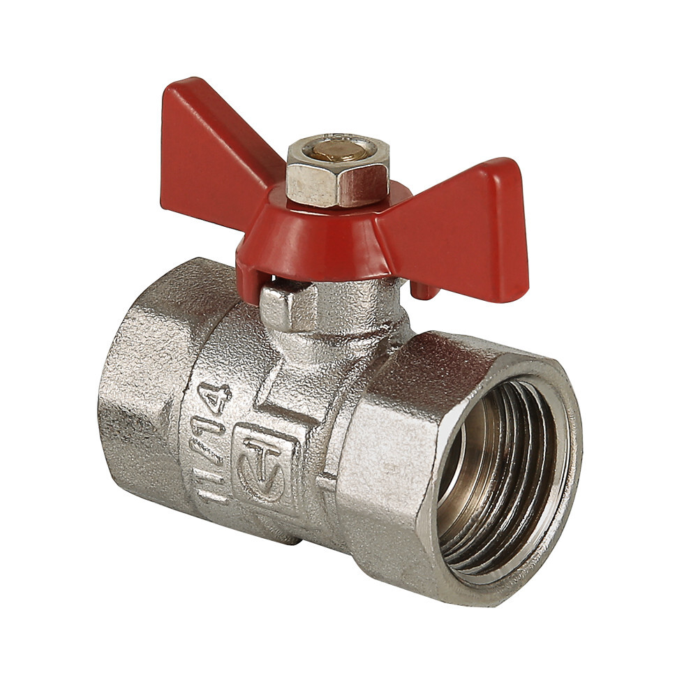 Кран шаровой VALTEC COMPACT рукоятка бабочка вн.-вн.