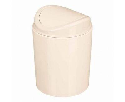 Контейнер для мусора Бытпласт настольный, 1 л, 115х115х153 мм, бежевый