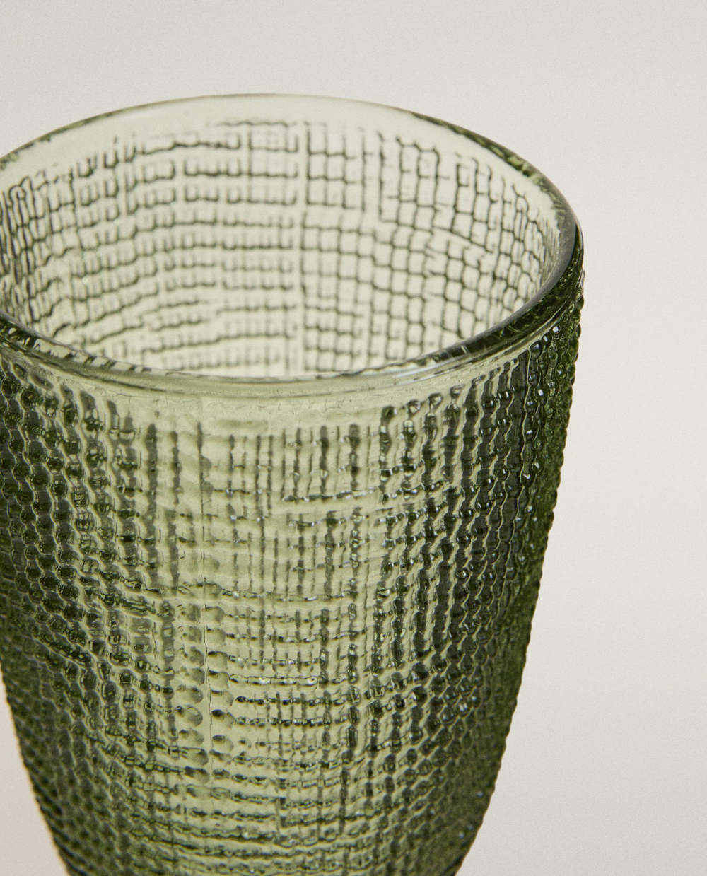 Zara Home стакан из стекла, цвет зелёный, 16.7 см