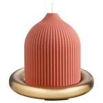 Подсвечник круглый с титановым покрытием из коллекции edge, 12 см