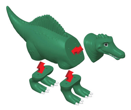 Магнитный конструктор "Смешай и собери". ЖИВОТНЫЕ Динозавры набор №2. Стартовый набор