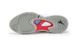 Теннисные кроссовки Diadora Speed Blushield Fly 4 + AG - white/blue corsair/fiery red