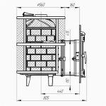 Банная печь «Атмосфера L» КОМПЛЕКТ сетка нержавейка до 20 м³