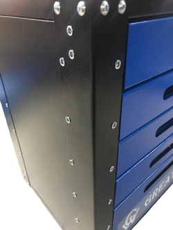 Инструментальная тележка GWT-B5 (5 ящиков, колеса с тормозом, синяя)