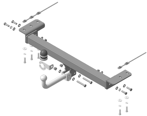 Фаркоп Motodor Chery Tiggo 4, 4Pro с 2018 г. (оцинк. Шар) арт.99010-A