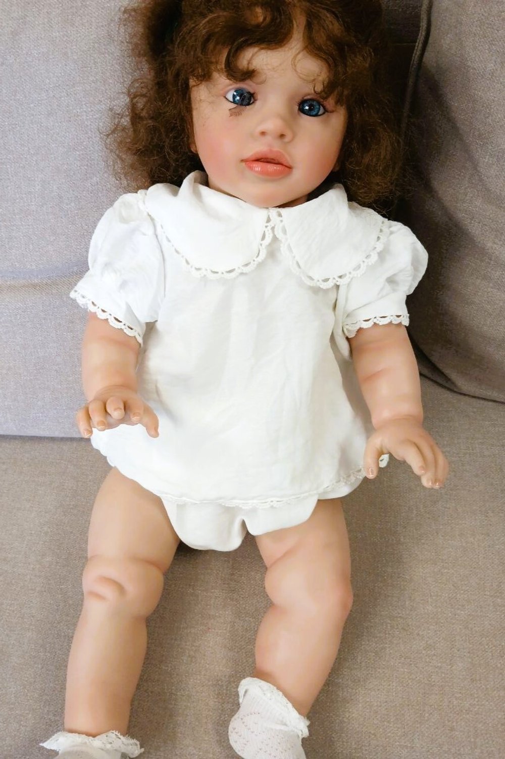 УЦЕНКА Кукла Реборн мягконабивная 65см в пакете (FA-804)