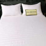 Простыня Страйп Сатин Однотонный Отель белый 100% хлопок 3x3 R3CTH037220235