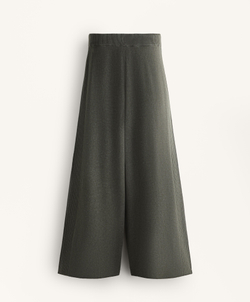 OYSHO Прямые брюки из ребристого трикотажа, зеленый