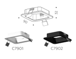 C7902 SBK черный песок 90*90*H32mm MR16 GU5.3
