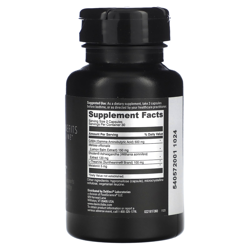 DaVinci Laboratories, Преимущества для сна, 60 капсул