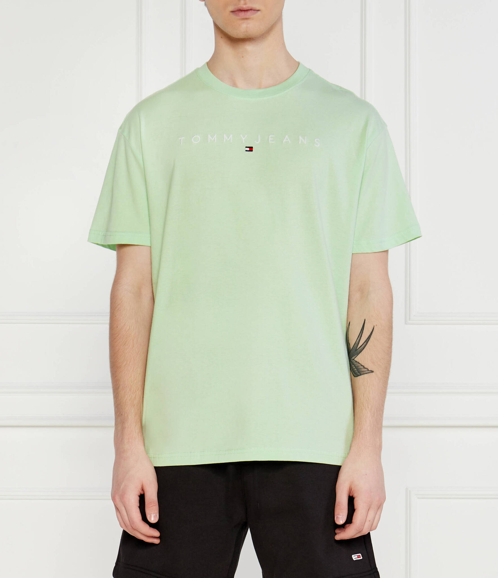 Футболка LINEAR LOGO Tommy Jeans - зеленый(DM0DM17993)