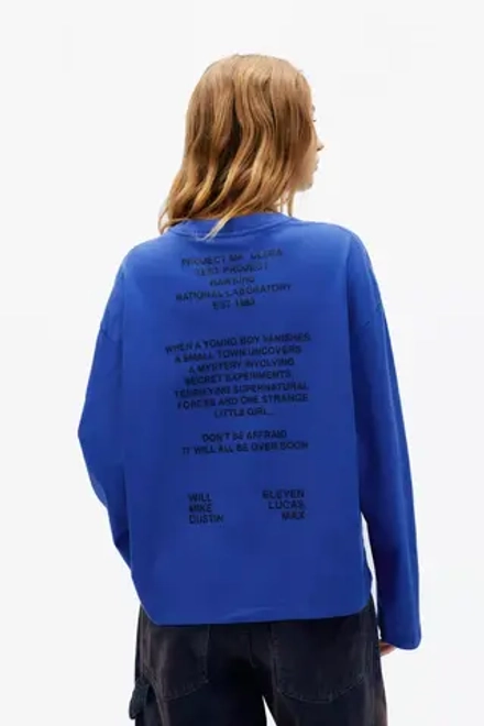 PULL&BEAR Футболка "Stranger Things ", синий