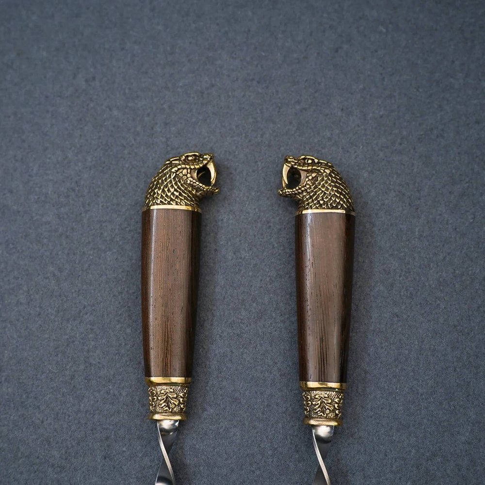 Подарочный набор шампуров "Деревянная змея"