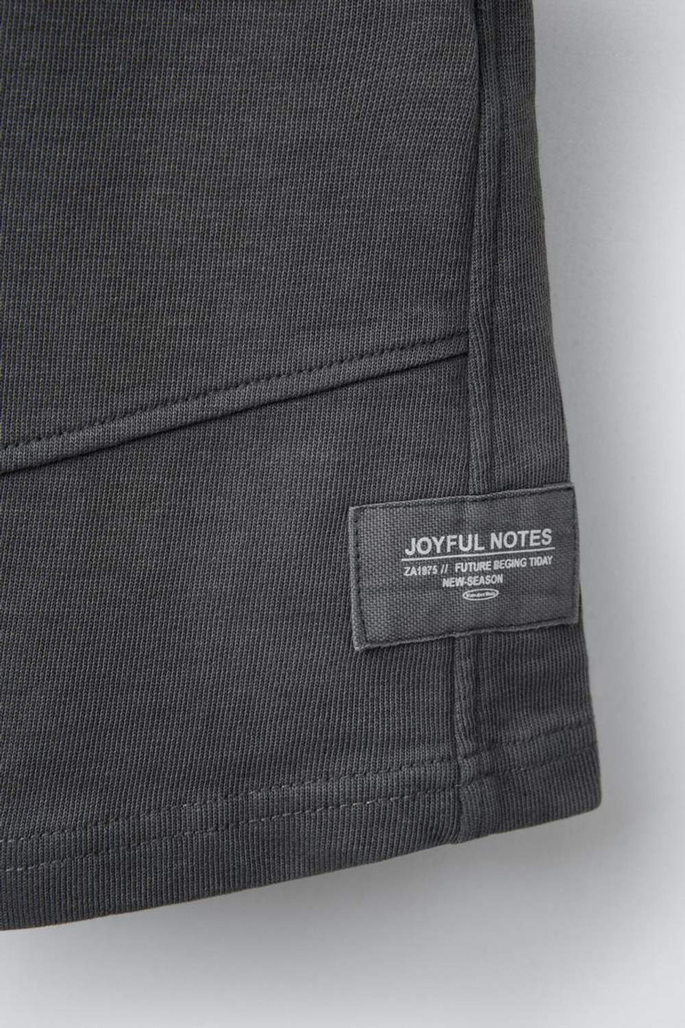 ZARA КРАШЕНЫЕ ШОРТЫ, АНТРАЦИТОВО-СЕРЫЙ