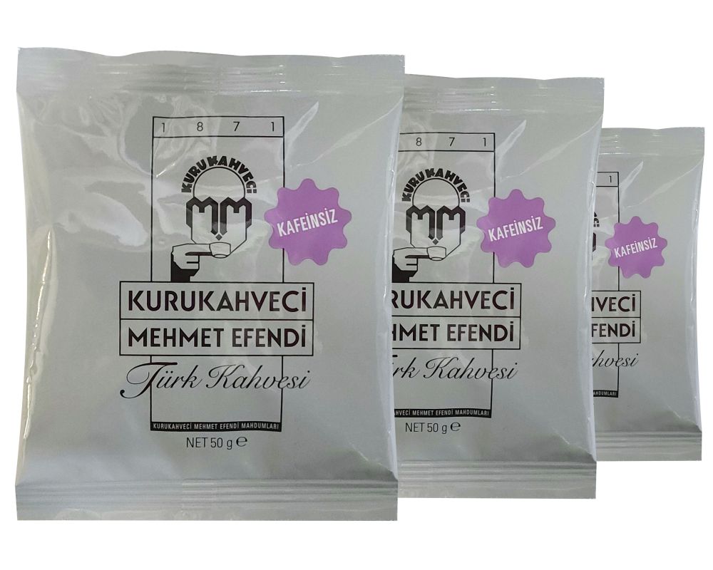 Кофе молотый Kurukahveci Mehmet Efendi без кофеина 50 г 3 шт