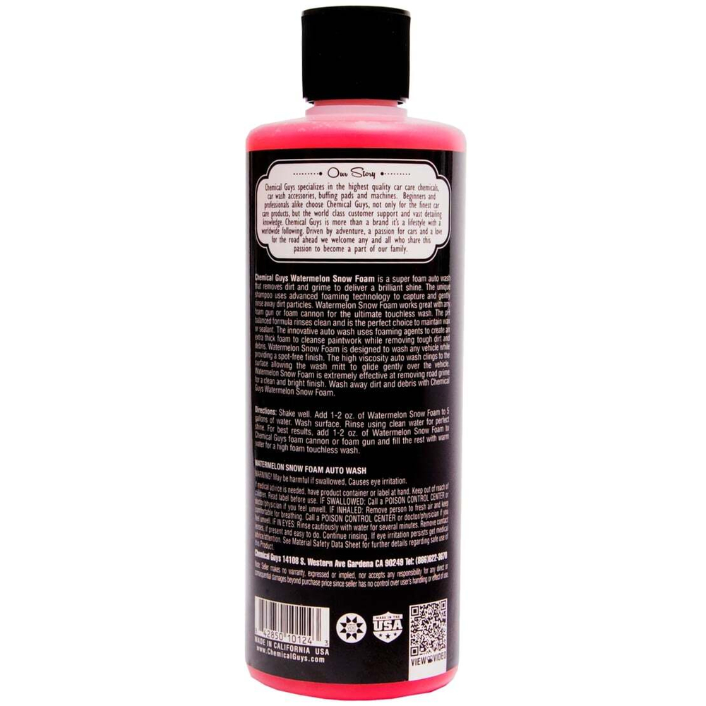Chemical Guys Шампунь для ручной мойки WATERMELON SNOW FOAM 473 мл.