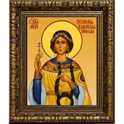 Цецилия (Кикилия) Римская святая мученица. Икона на холсте.