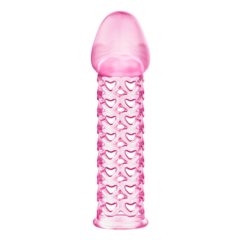 Насадка на фаллос 11,7см с закрытой головкой Baile Male-Wear net Sleeve BI-026200